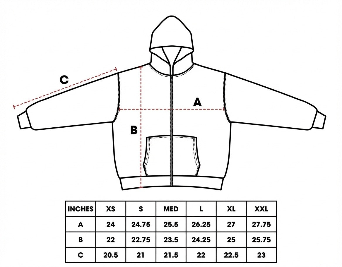 Noir 'Seraph' Zip Hoodie